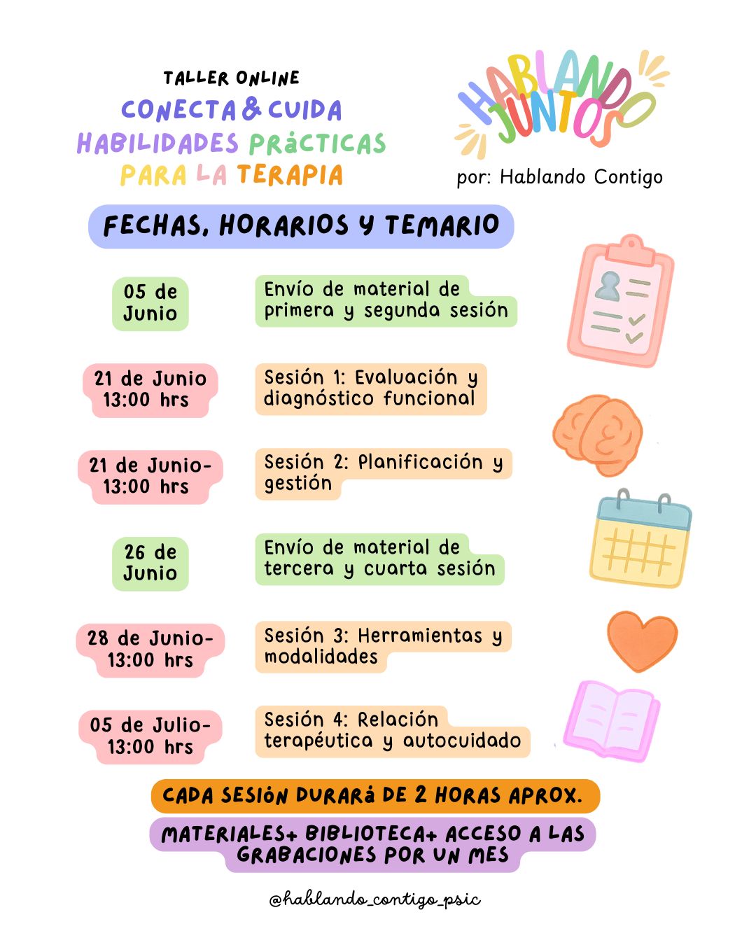 Taller Para Psicólogos Online “Conecta & Cuida: Habilidades prácticas para la terapia”